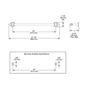 Delta 75624-CZ Dorval Towel Bar 24" Champagne Bronze
