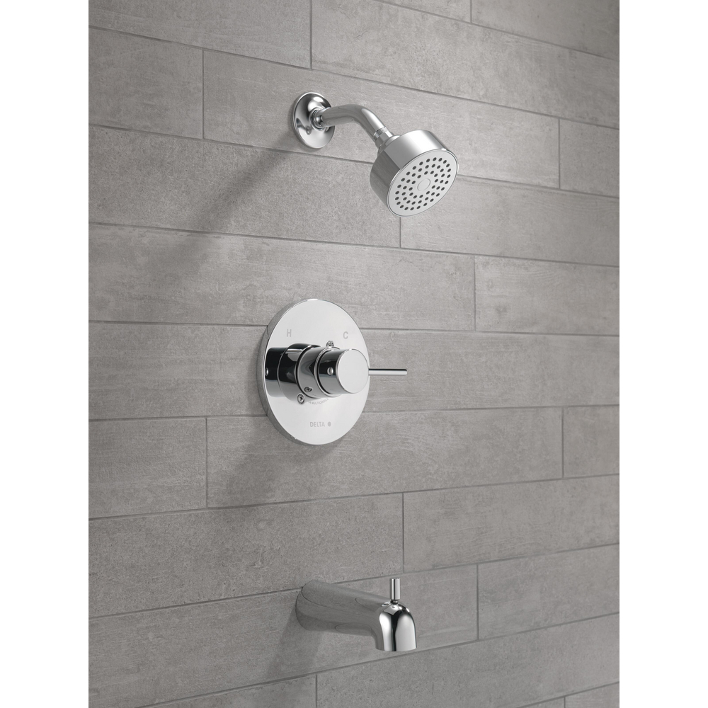Delta T14459-PP-LC Modern Tub Shower Trim Less Cartridge Chrome