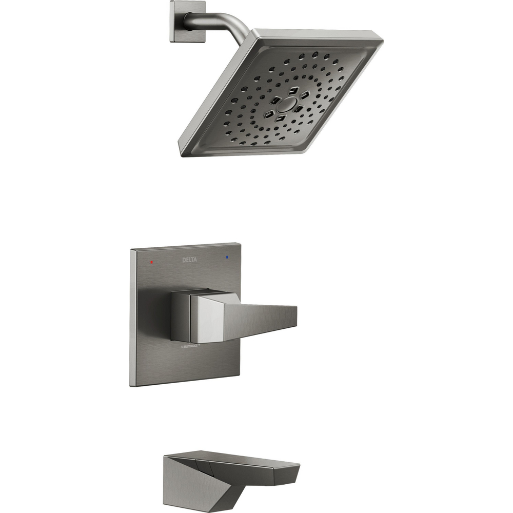 Delta T14443-KS-PR Trillian 14 Series H2Okinetic Tub Shower Trim Lumicoat Black Stainless