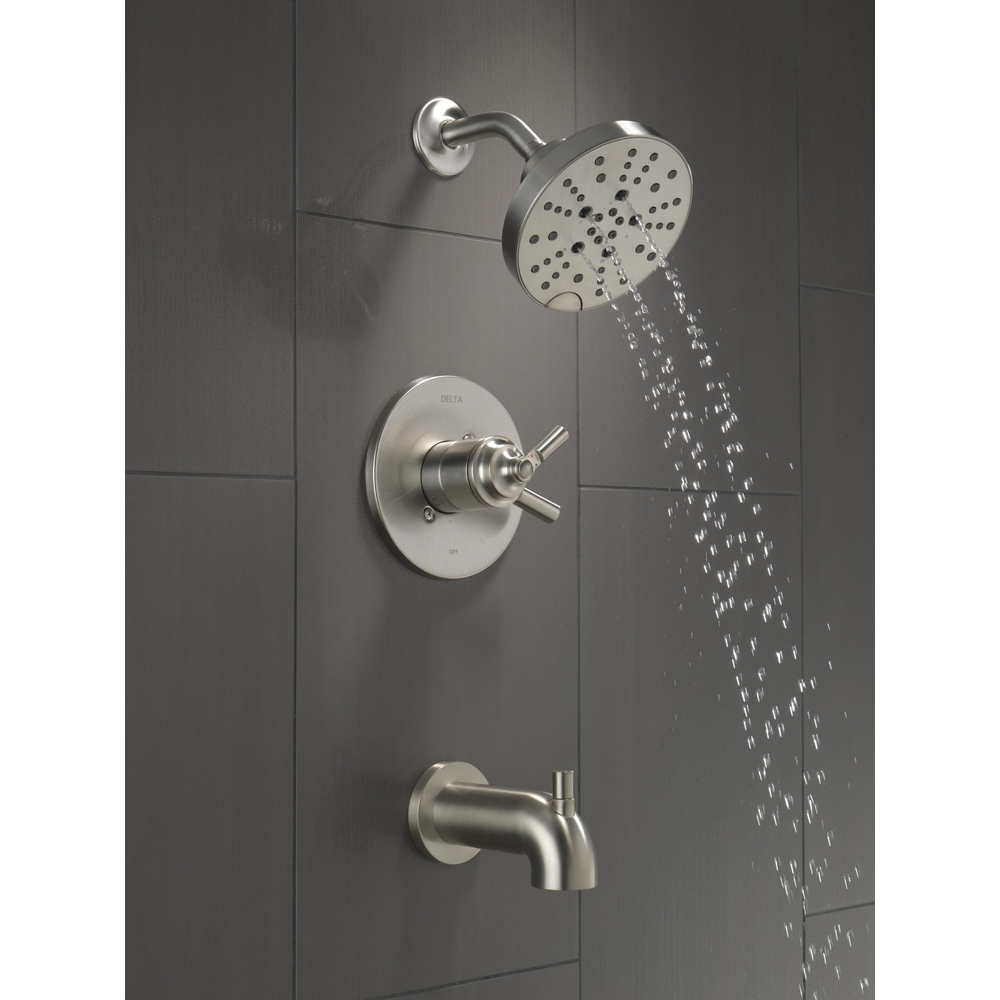 Delta T17435-SS Saylor 17 Series Tub and Shower Trim Stainless