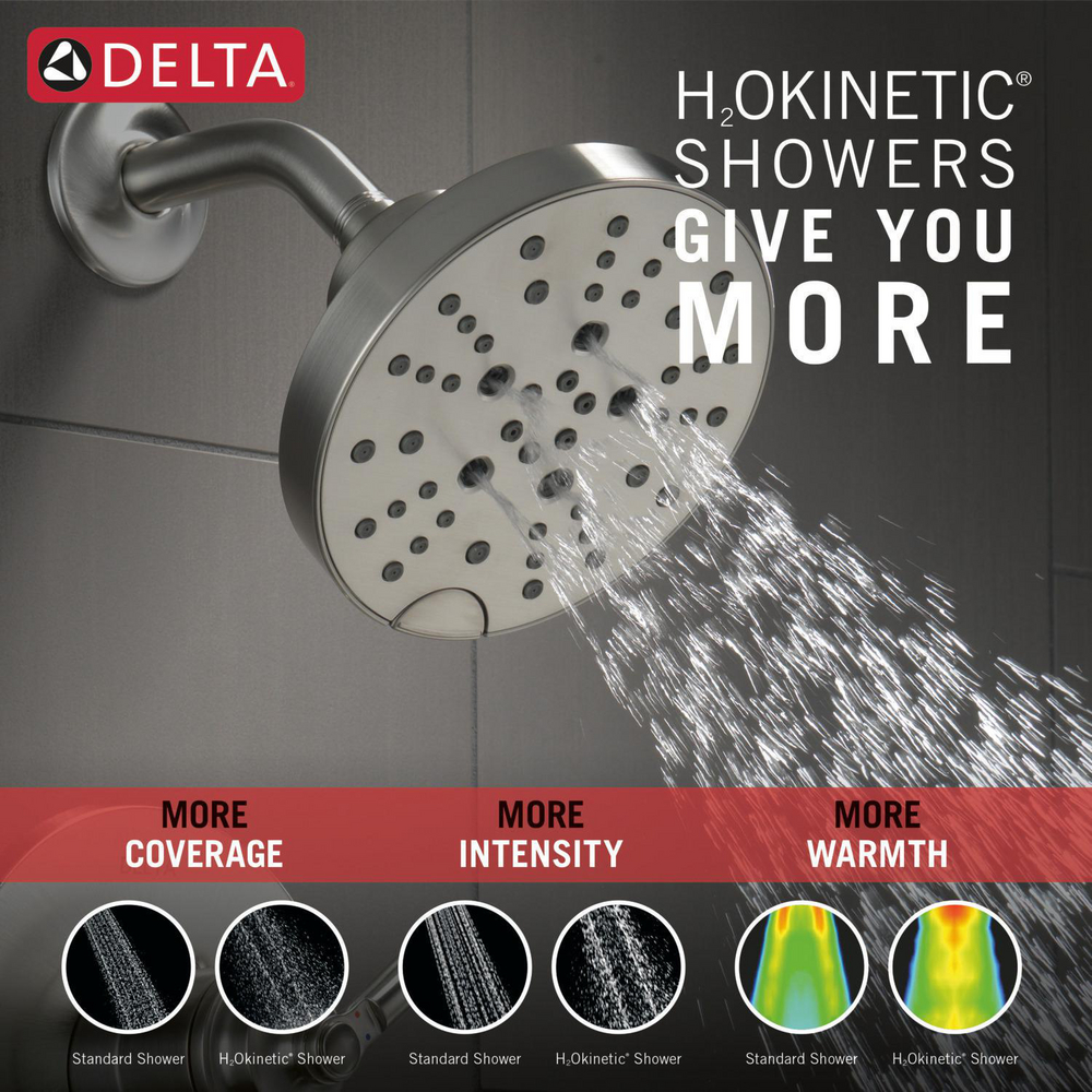 Delta T17435-SS Saylor 17 Series Tub and Shower Trim Stainless