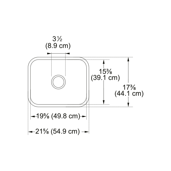 Franke CCK110-19WH Cisterna Undermount Sink White Fc Sgl 27Cab