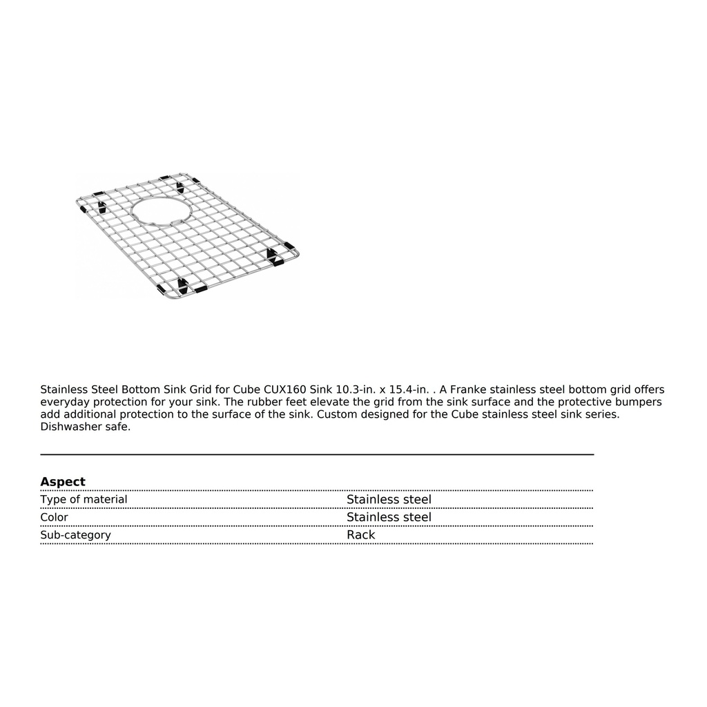 Franke CU11-36S Bottom Grid Cube