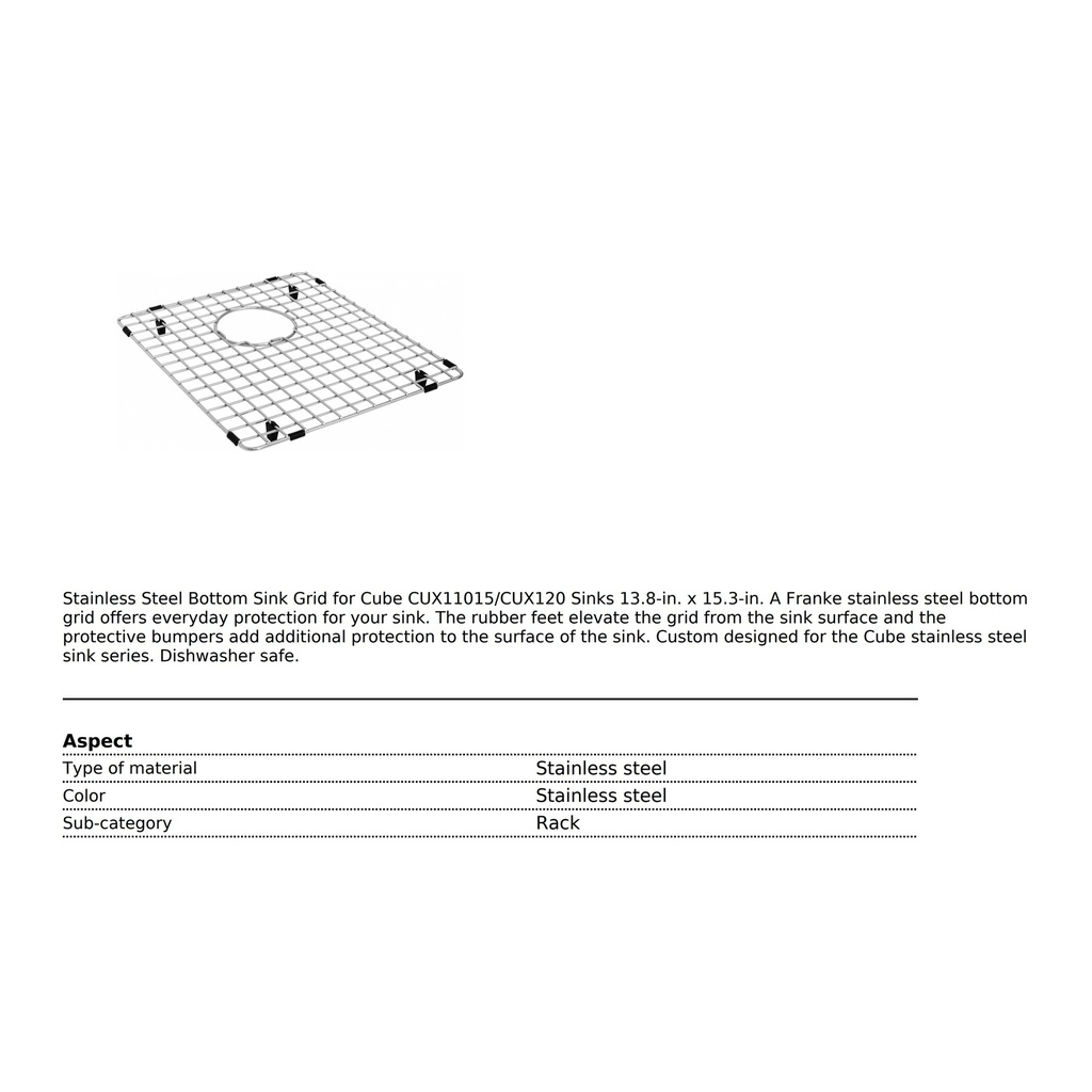 Franke CU15-36S Bottom Grid Cube