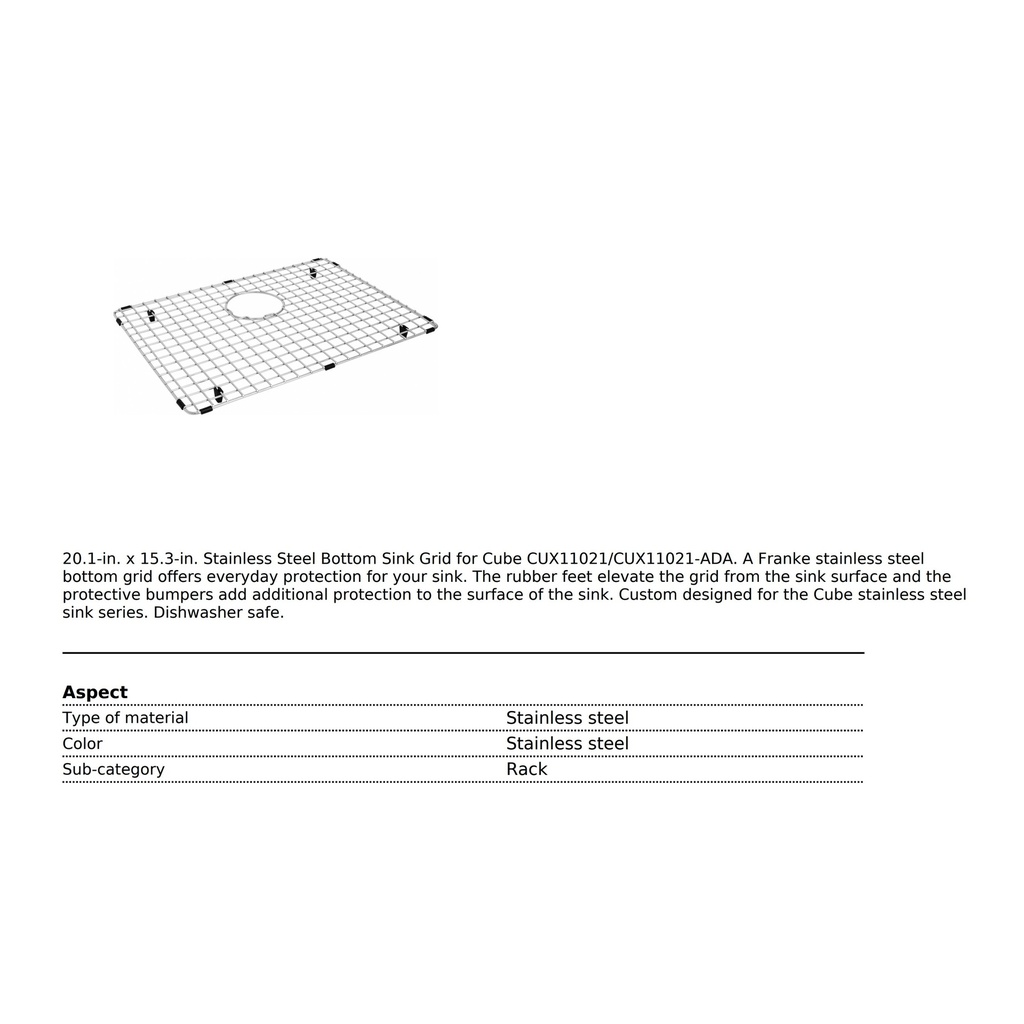 Franke CU21-36S Bottom Grid Cube