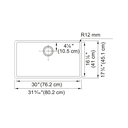 Franke CUX110-30-CA Cube Undermount Sink Single Ss