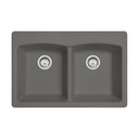 Franke EDSG33229-1-CA Elipse Drop In Dbl Stone Grey