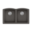 Franke EDSL33229-1-CA Ellipse Dm Grn Slate Grey Dbl 36Cab
