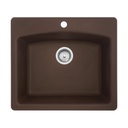 Franke ESDB25229-1-CA Ellipse Granite Dual Mount Sink Single Espresso/ Mocha