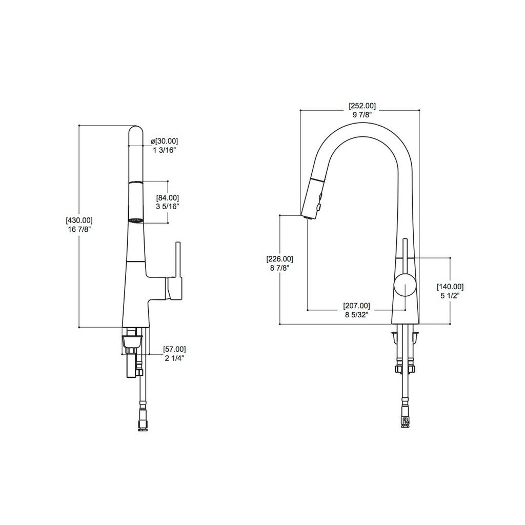 ALT 40875 Bettola Kitchen Faucet Chrome 2