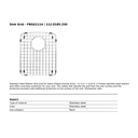 Franke FBGG1114 Bottom Grid Ellipse Granite