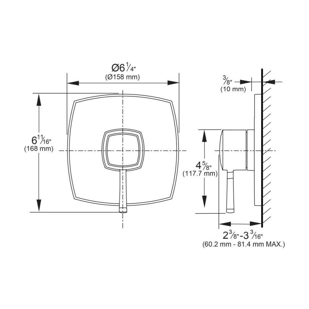 Grohe 14470000 Grandera PBV Trim With Cartridge Chrome 4