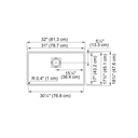 Franke PKG110-31SG Peak Granite Undermount Sink Single Shadow Grey Includes Waste Fittings