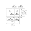 Franke PS2X160-18-11-CA Professional Series 2.0 Combo Sink. 8 Mm Radius Inlcuded Accessories