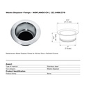 Franke WDFLANGE-CH Waste Disposer Flange Chrome
