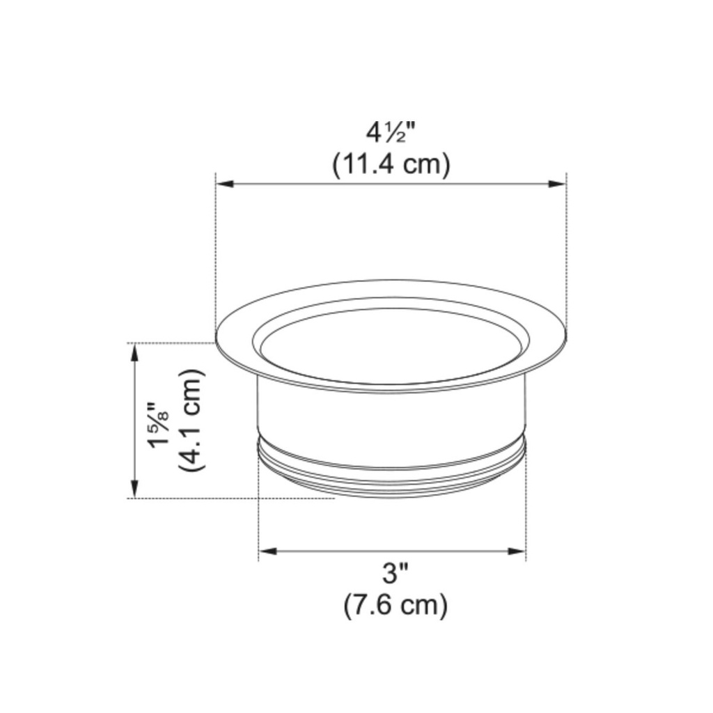 Franke WDFLANGE-CH Waste Disposer Flange Chrome