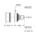 Grohe 47328000 Universal Grohtemp 1-1/8 Extension Kit Chrome 1