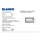 Blanco 402241 Formera U Super Single