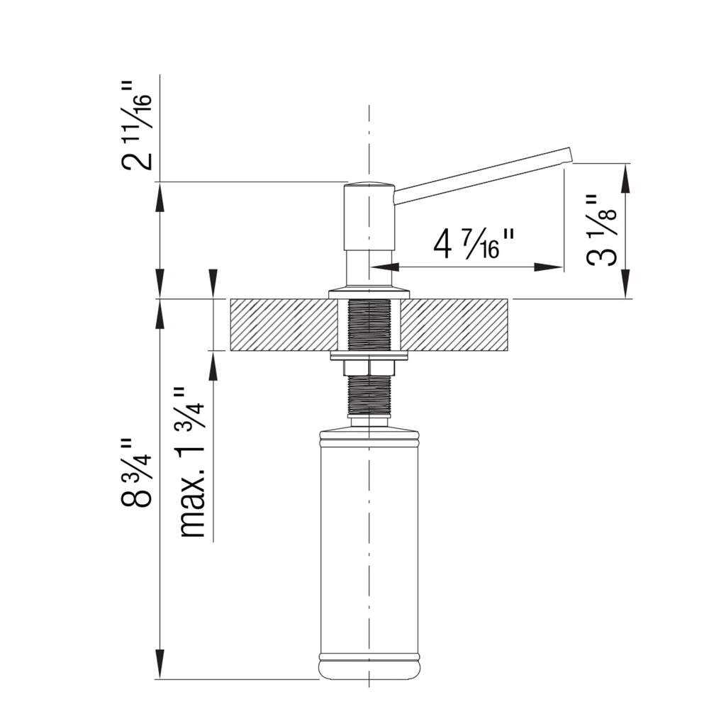 Blanco 402672 Torre Soap Dispenser Pvd Steel
