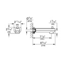 Grohe 13407EN3 Plus Diverter Tub Spout Brushed Nickel 3