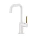 Brizo 61065LF-MWLHP Square Bar Faucet (less-handle) Matte White