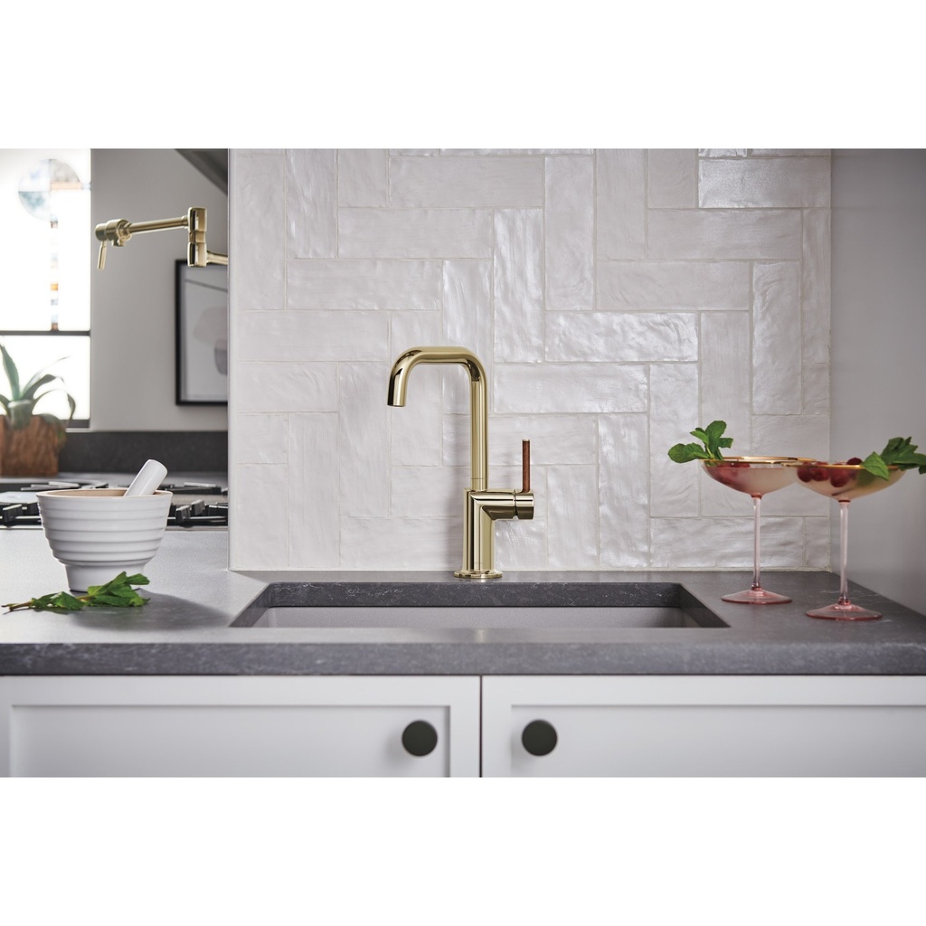 Brizo 61065LF-PNLHP Odin Square Bar Faucet