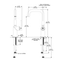 Brizo 61065LF-PNLHP Odin Square Bar Faucet