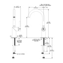 Brizo 61075LF-PNLHP Odin Arc Bar Faucet