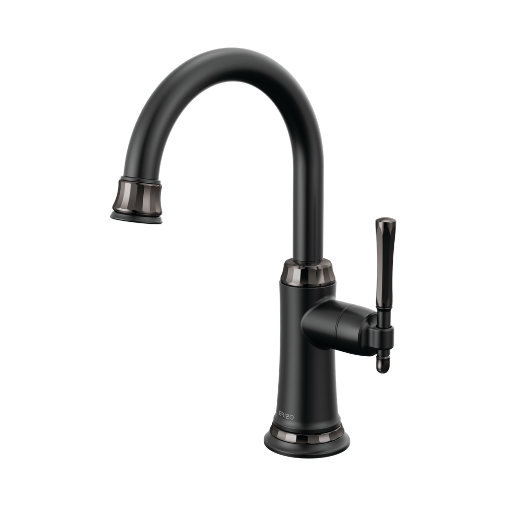 Brizo 61358LF-C-BLBNX Tulham Beverage Faucet 1L Matte Black / Black Onyx
