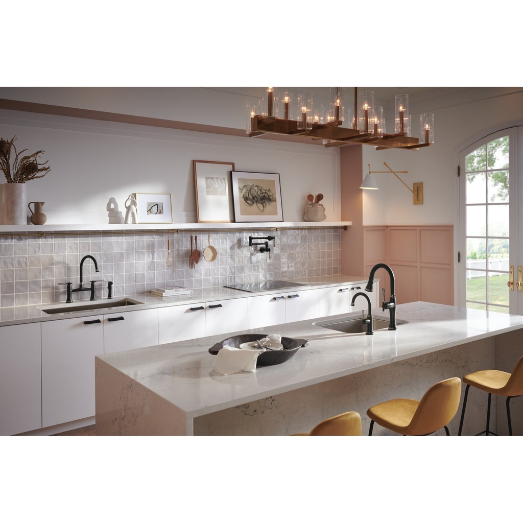 Brizo 61358LF-C-BLBNX Tulham Beverage Faucet 1L Matte Black / Black Onyx