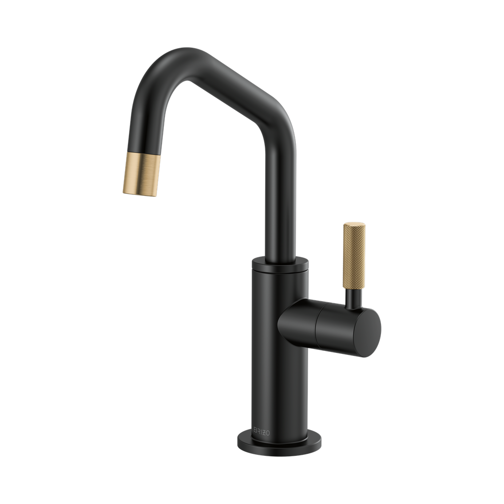 Brizo 61363LF-C-BLGL Litze Ro Beverage Faucet Matte Black / Luxe Gold
