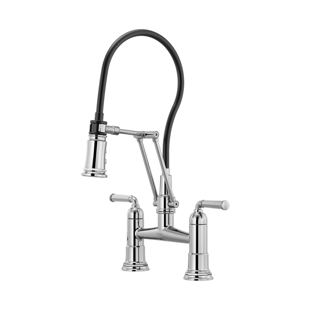 Brizo 62274LF-PC Rook Articulating Bridge Faucet