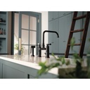 Brizo 62525LF-BL Artesso Two Handle Bridge Kitchen Faucet With Spray Matte Black