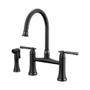 Brizo 62558LF-BLBNX Tulham Bridge Faucet With Spray 2L