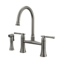 Brizo 62558LF-SL Tulham Bridge Faucet With Spray 2L