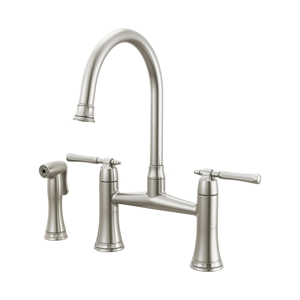 Brizo 62558LF-SS Tulham Bridge Faucet With Spray 2L