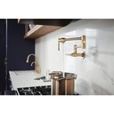 Brizo 62858LF-GLPG Tulham Wall Mount Pot Filler 2L Luxe Gold / Polished Gold
