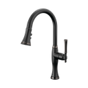 Brizo 63058LF-BLBNX Tulham Pull-Down Kitchen Faucet Matte Black / Brilliance Black Onyx