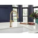 Brizo 63058LF-GLPG Tulham Pull-Down Kitchen Faucet Luxe Gold / Polished Gold