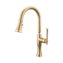 Brizo 63058LF-GLPG Tulham Pull-Down Kitchen Faucet Luxe Gold / Polished Gold