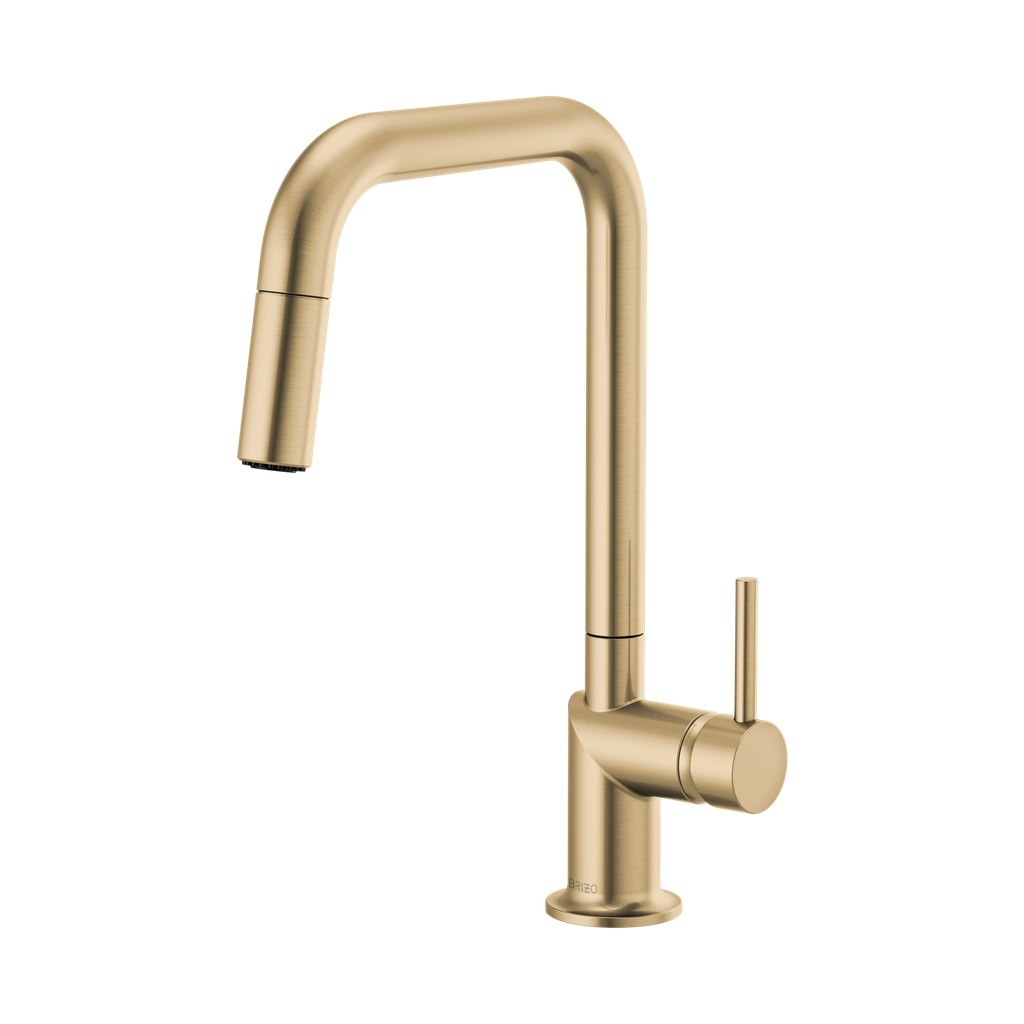 Brizo 63065LF-GLLHP Odin Square Pull-Down Kitchen Faucet