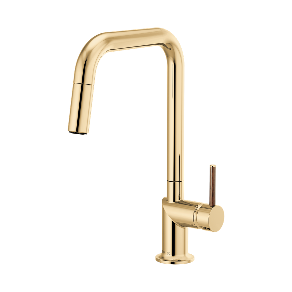 Brizo 63065LF-PGLHP Odin Square Pull-Down Kitchen Faucet