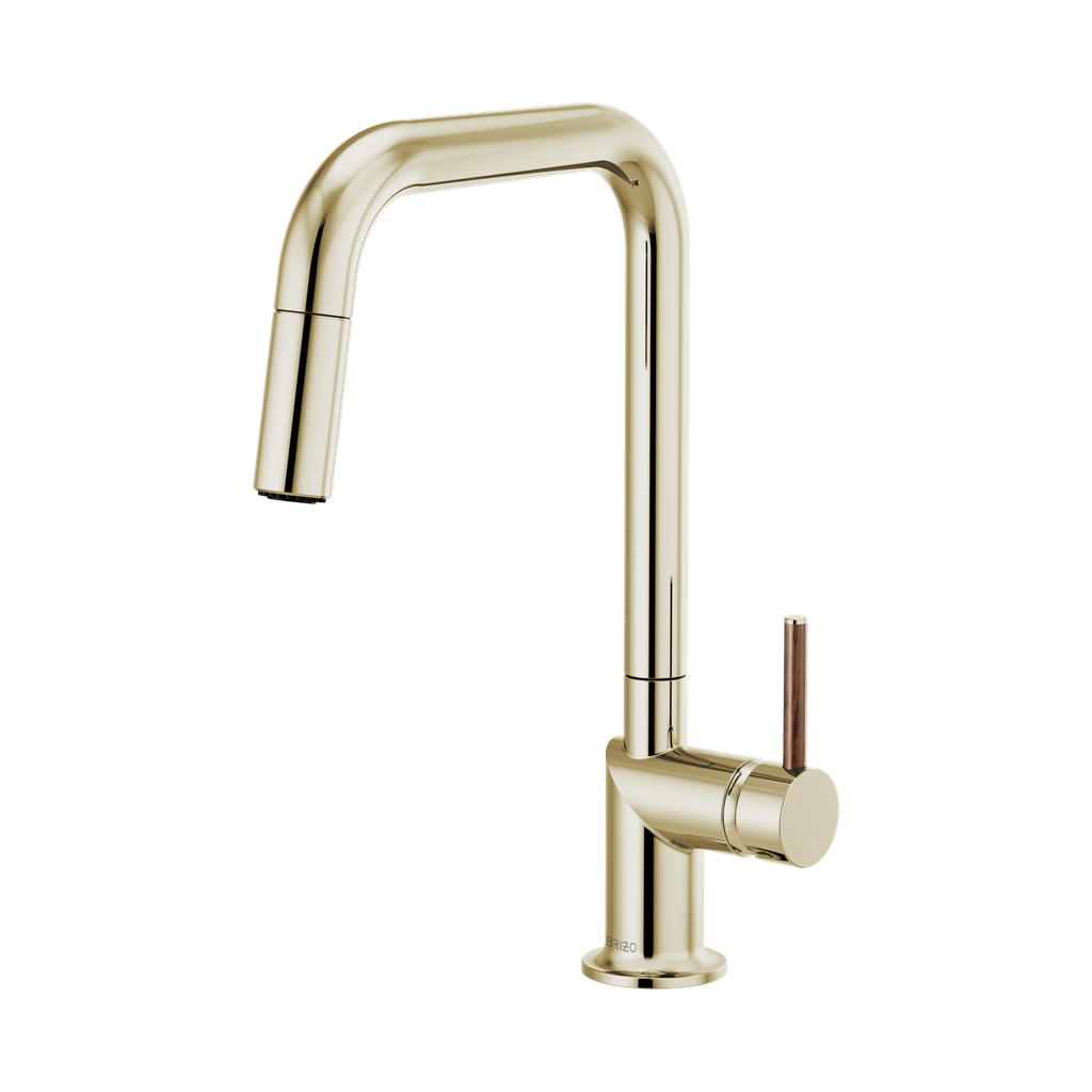 Brizo 63065LF-PNLHP Odin Square Pull-Down Kitchen Faucet