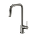 Brizo 63065LF-SLLHP Odin Square Pull-Down Kitchen Faucet Luxe Steel