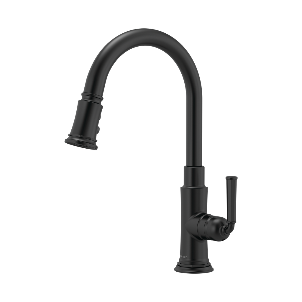 Brizo 63074LF-BL Rook Single Handle Pull-Down Kitchen Faucet