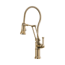 Brizo 63125LF-GL Artesso Articulating Kitchen Articulating Faucet with Finished Hose Luxe Gold