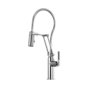 Brizo 63143LF-PC Litze Articulating Faucet With Knurled Handle And Finished Hose