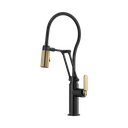 Brizo 63144LF-BLGL Litze Articulating Faucet With Industrial Handle And Finished Hose