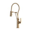 Brizo 63144LF-GL Litze Articulating Faucet With Industrial Handle And Finished Hose