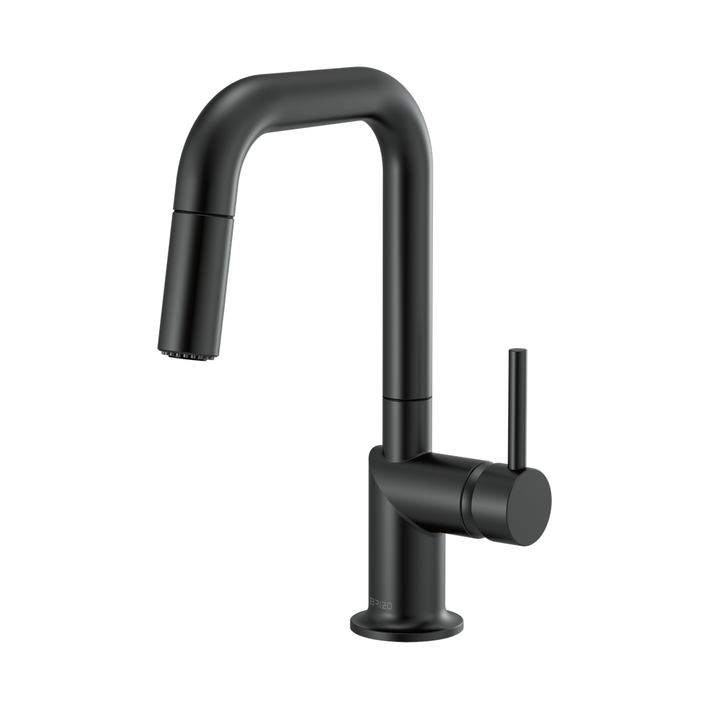 Brizo 63965LF-BLLHP Odin Square Pull-Down Prep Faucet